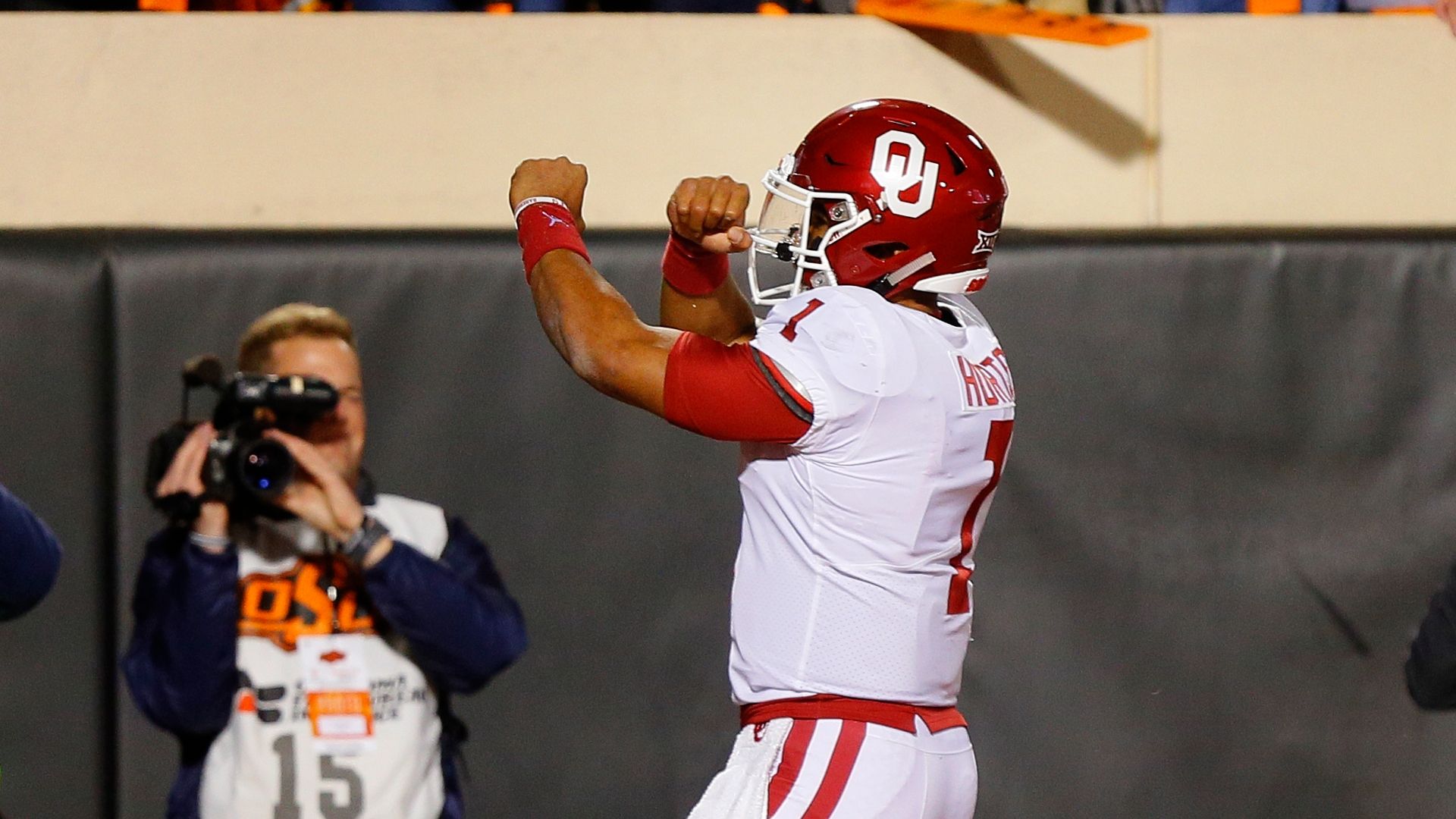 VIDEO: Jalen Hurts Trolled Oklahoma State After TD With Alumni Dez Bryant's  Celebration