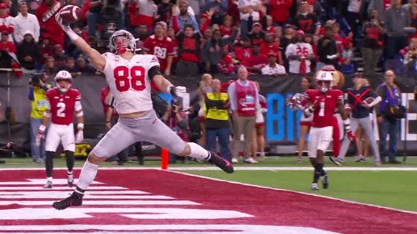 Ruckert Makes Amazing One Handed Td Catch Espn Video
