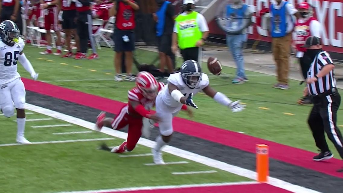 Ga Southern Fumbles Game Tying Td Out Of The End Zone Espn Video