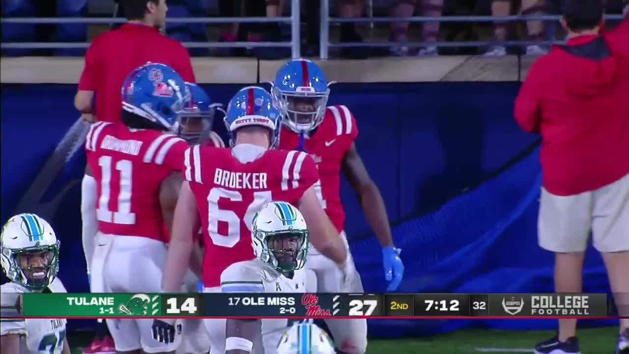 Tulane Green Wave vs. Ole Miss Rebels Full Highlights ESPN Video