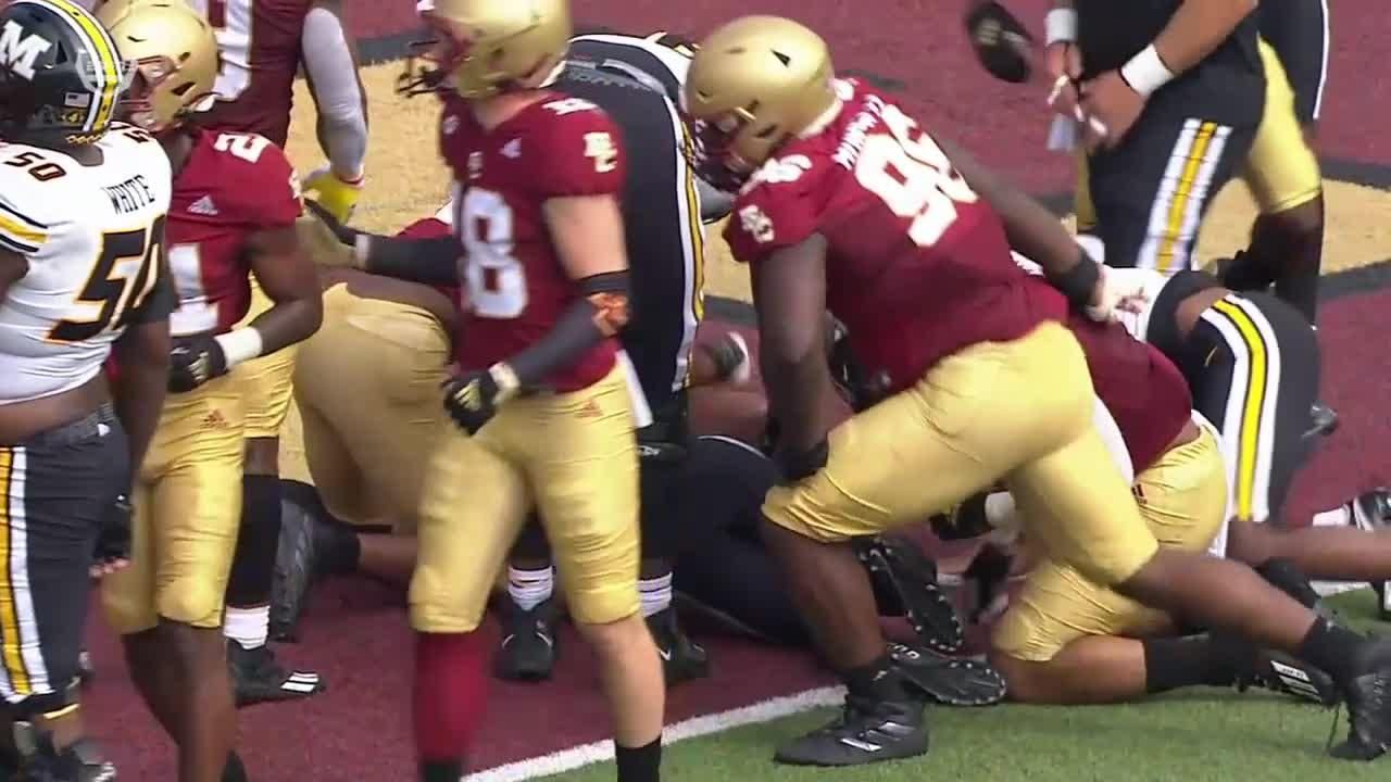 Touchdown tyler badie scores vs boston college espn video