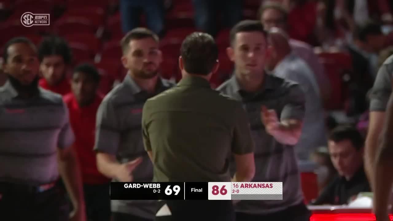 Gardnerb Bulldogs vs. Arkansas Razorbacks Full Highlights ESPN Video