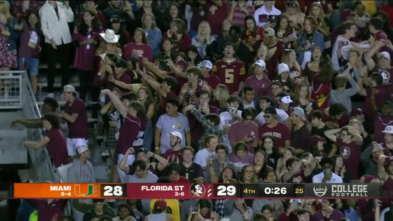 Miami Hurricanes vs. Florida State Seminoles Full Highlights ESPN Video