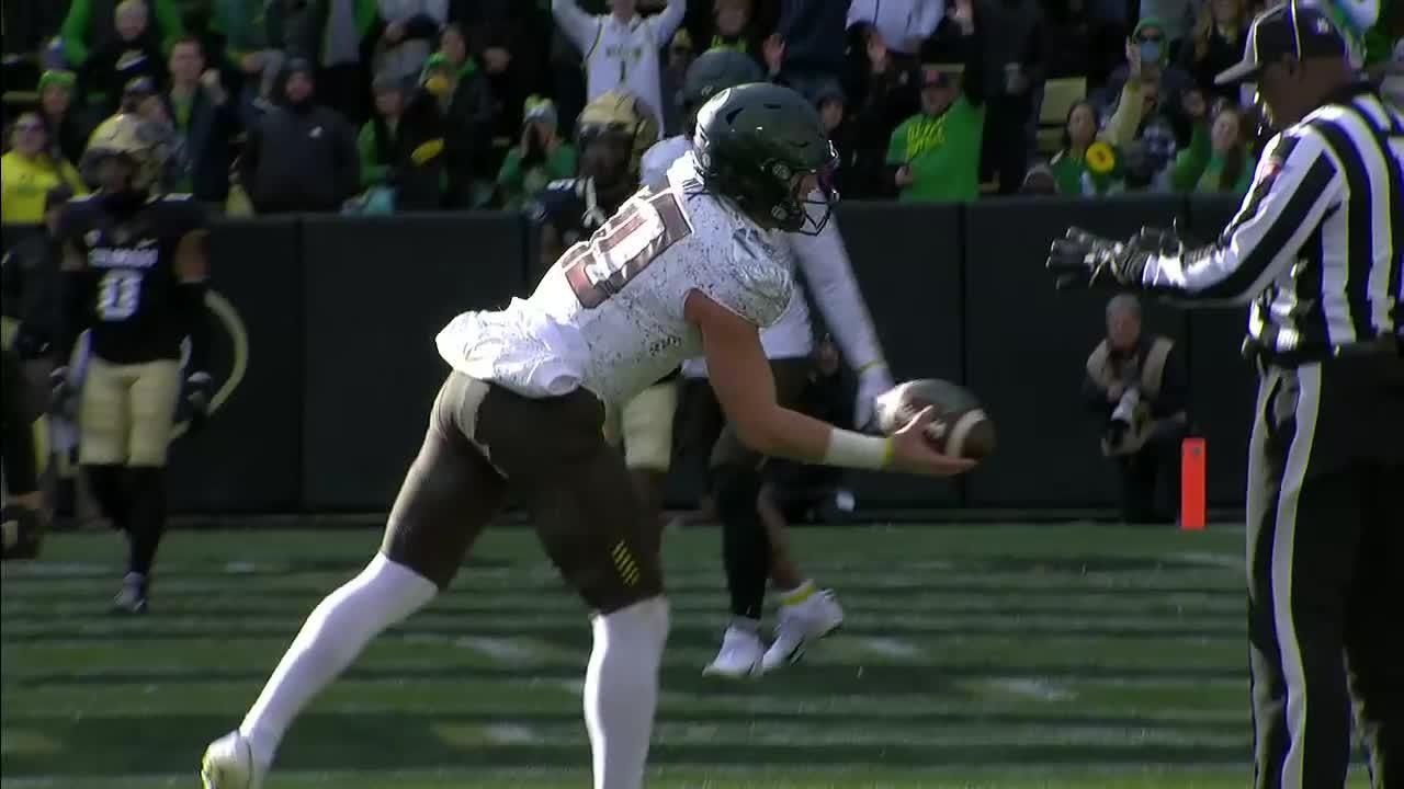 End Zone! Bo Nix scores 1yard rushing TD ESPN Video