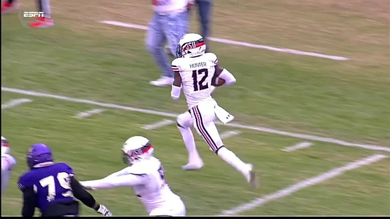 Travis Hunter takes the INT to the house for Jackson State ESPN Video