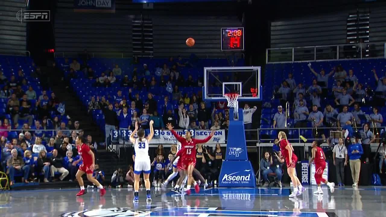 MTSU's Courtney Whitson drains three ESPN Video