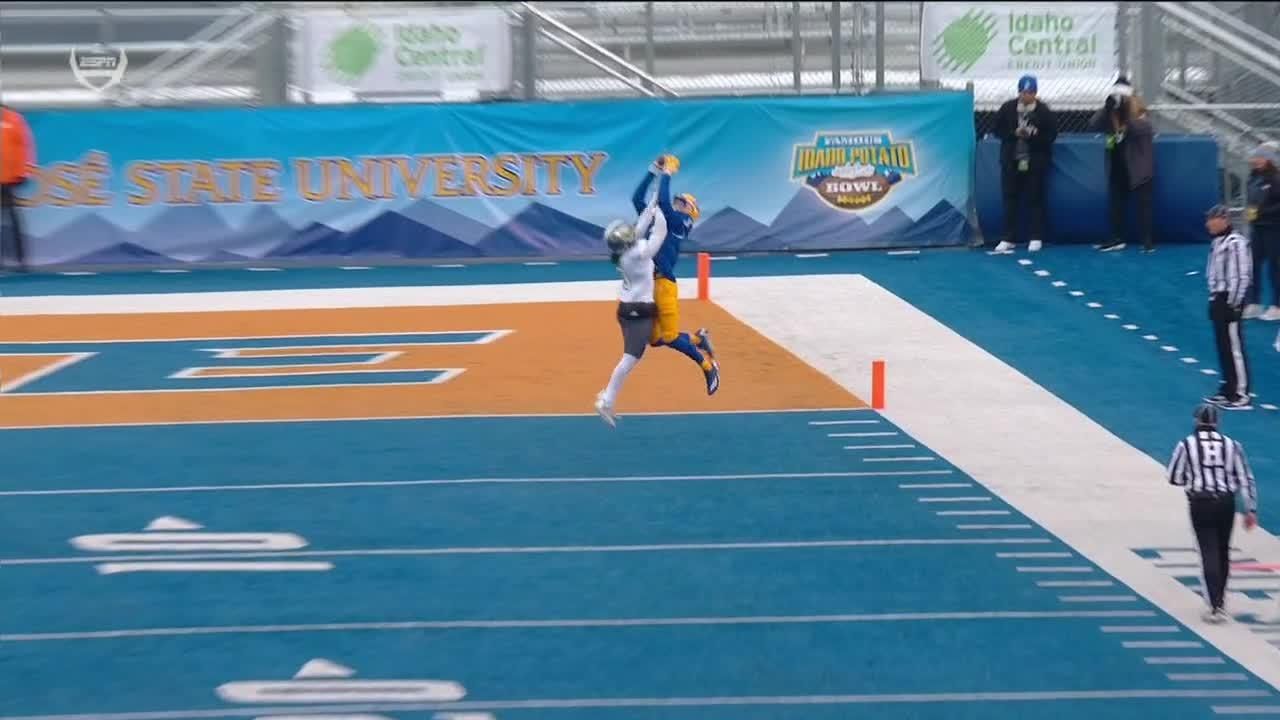 Nick Nash goes upandover for a San Jose State TD ESPN Video