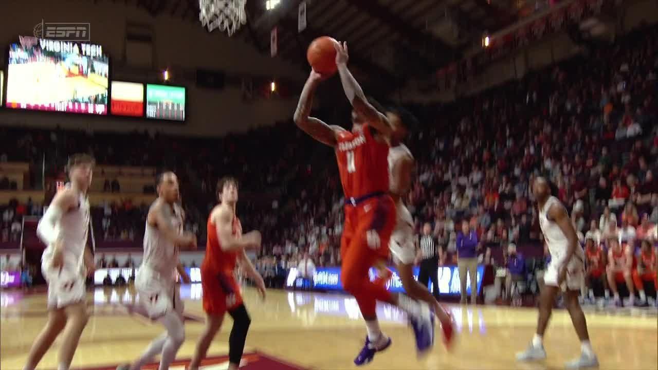 Brevin Galloway gets the layup to fall vs. Virginia Tech Hokies ESPN