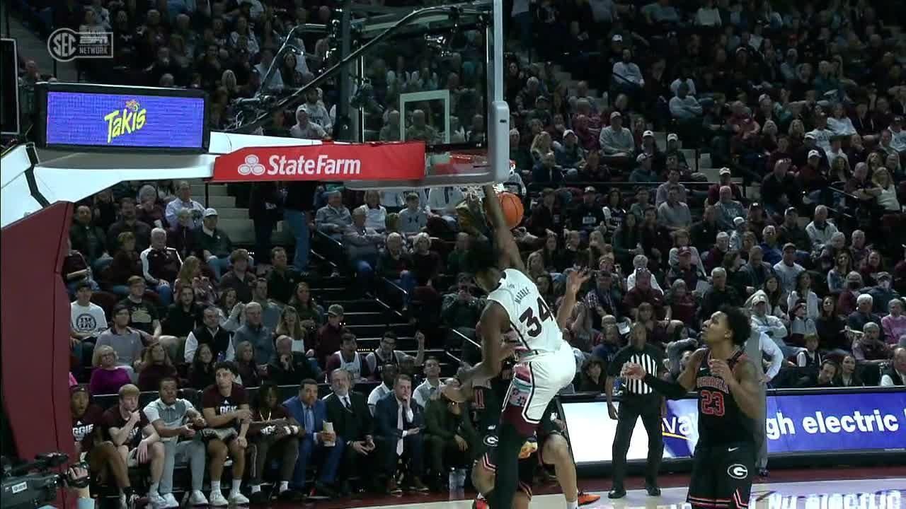 Julius Marble II rocks the rim with flush ESPN Video