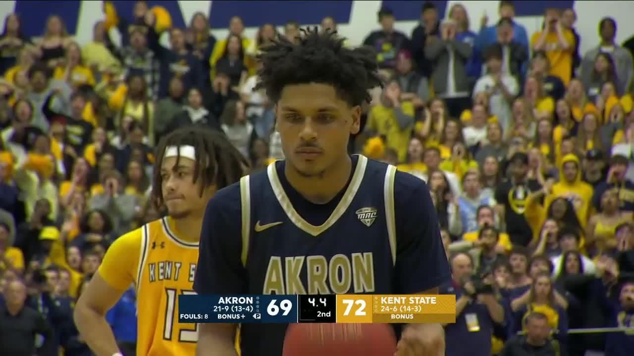 Akron's Xavier Castaneda hits 3 late free throws to send game to OT