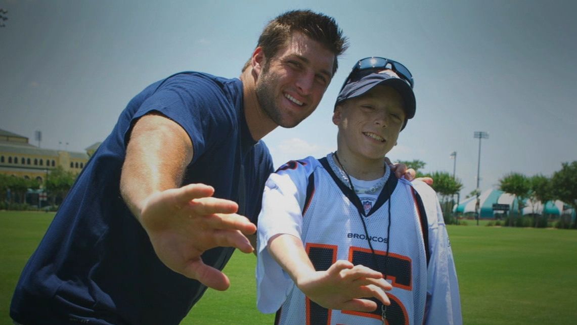 W15H Reunites Tim Tebow and 16-year-old Adam Hubbs :: Tim Tebow Foundation