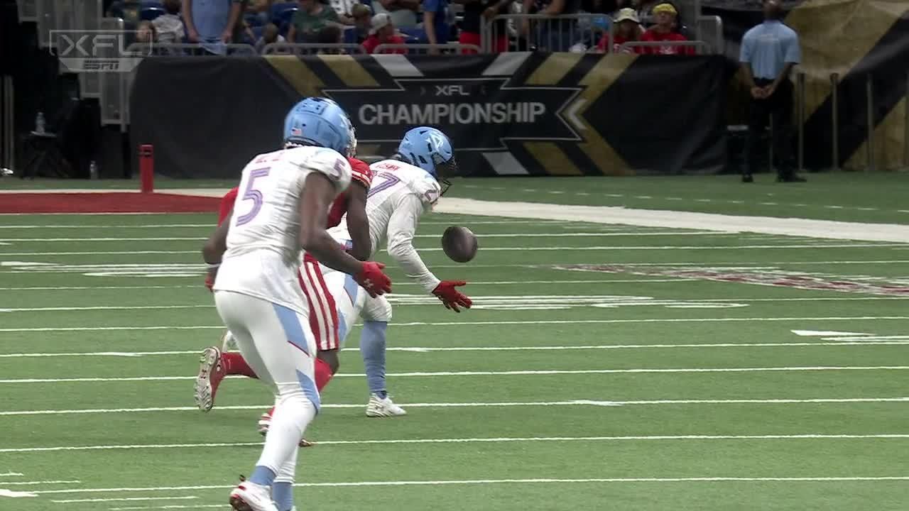 Brandon Rusnak makes spectacular INT for Renegades - ESPN Video