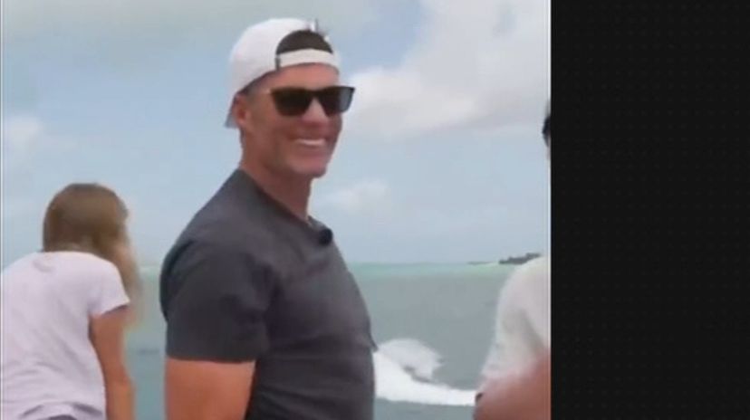 Watch Tom Brady hit a drone out of the sky from a superyacht