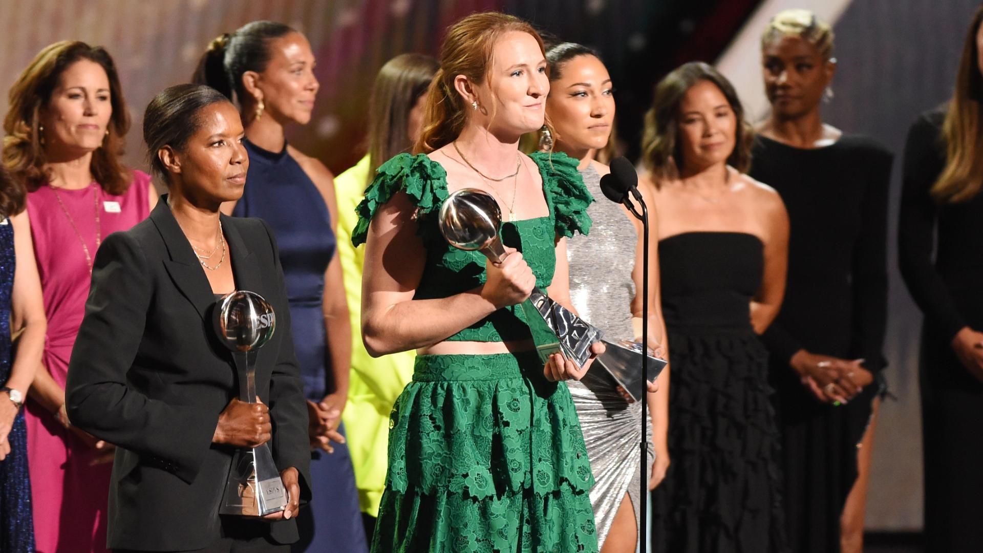 USWNT Accepts The Arthur Ashe Courage Award ESPN Video Uswnt accepts the arthur ashe courage award espn video