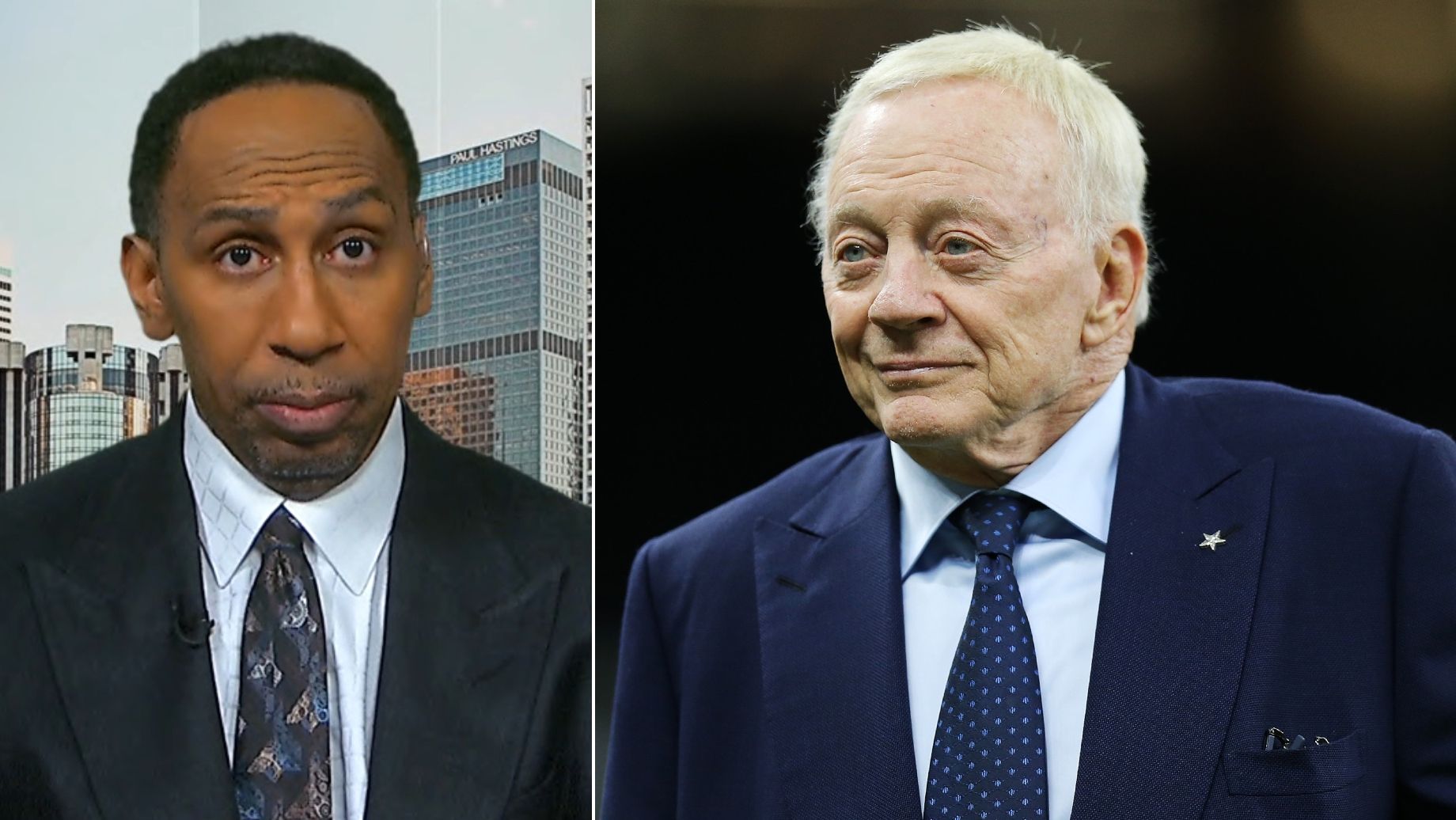 Stephen A Smith Had To Wear An 'I Love Jerry Jones' Shirt