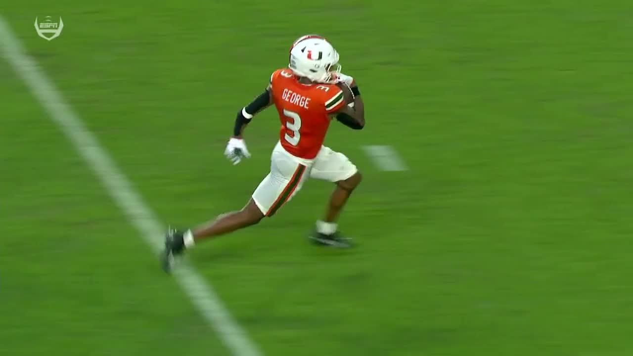 Tyler Van Dyke connects for 64yard TD pass ESPN Video