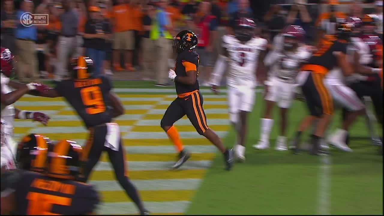 Squirrel White's 50-yard reception leads to a Vols TD - ESPN Video