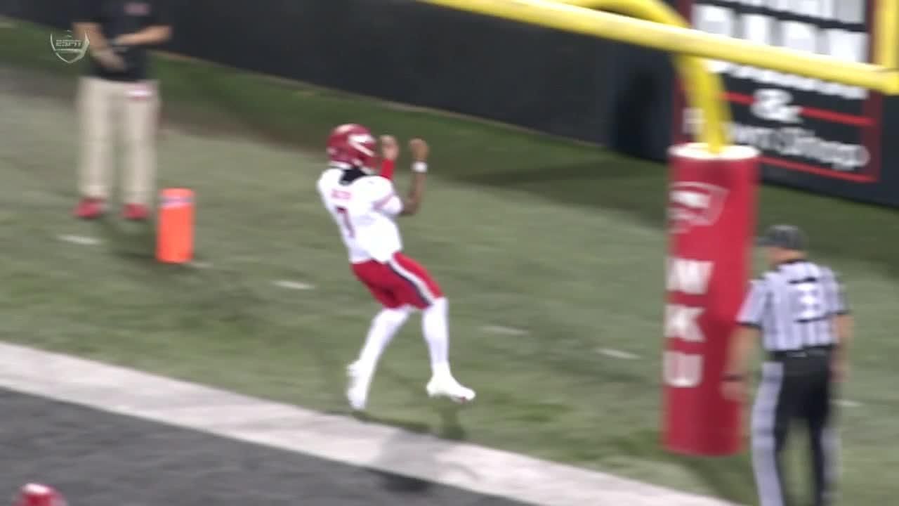 Touchdown! Kaidon Salter scores vs. Western Kentucky - ESPN Video