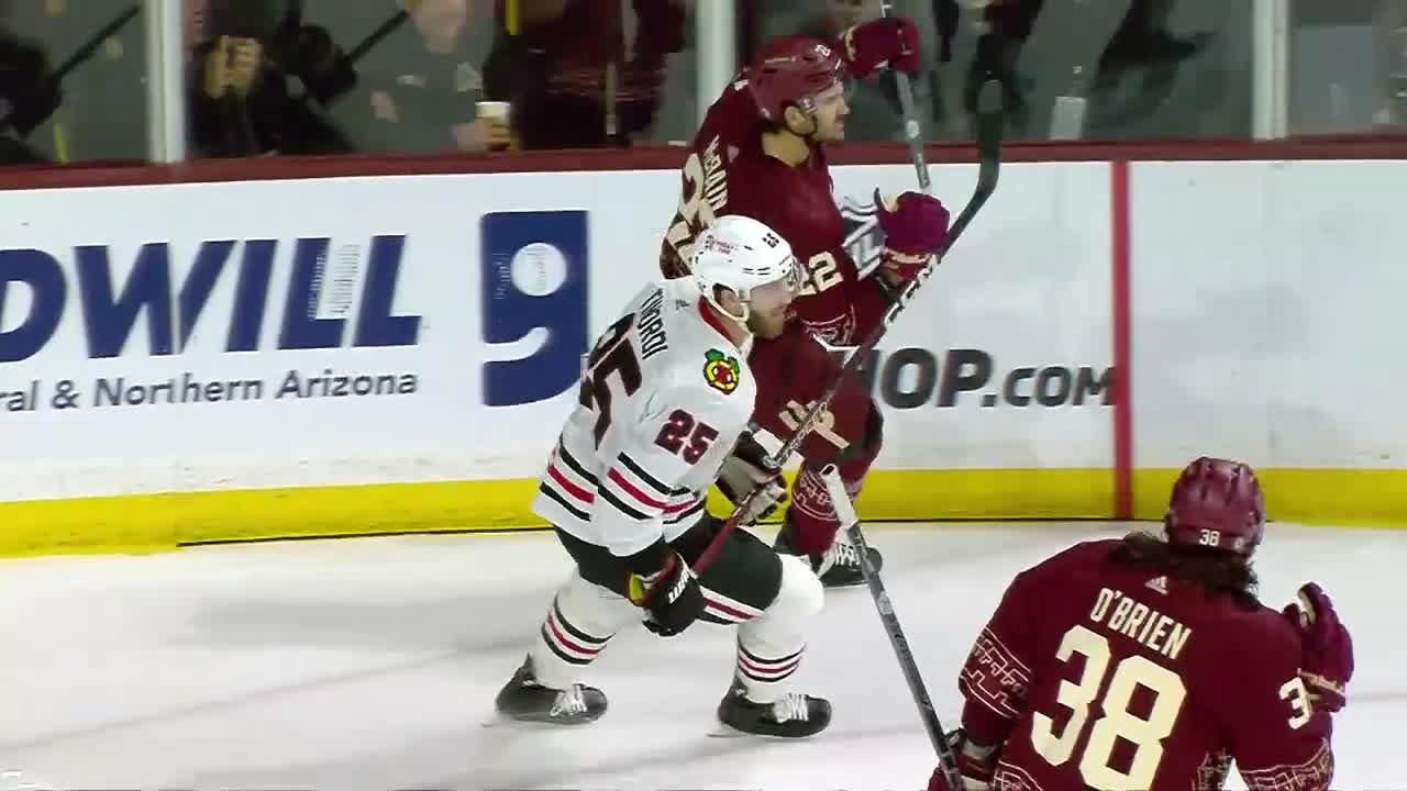 Jack McBain scores goal for Coyotes ESPN Video