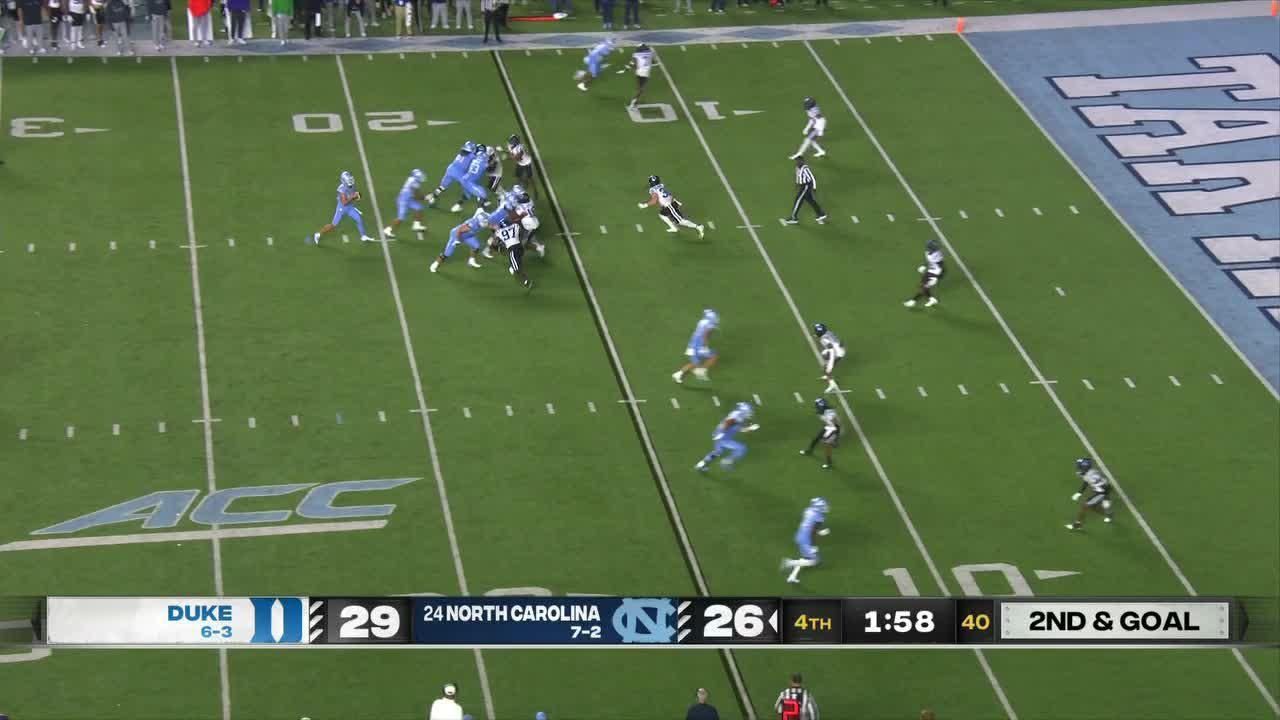 Drake Maye connects for 15-yard TD pass - ESPN Video