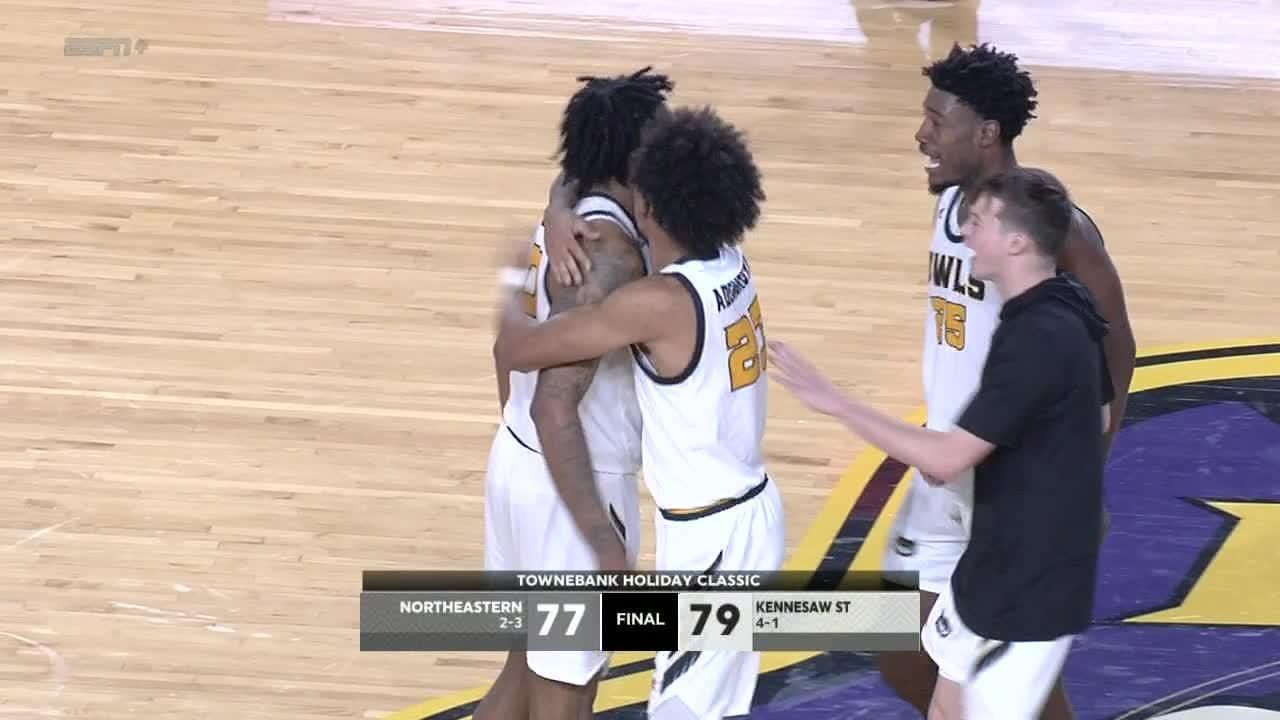 Terrell Burden's jump shot wins it at the buzzer for Kennesaw State
