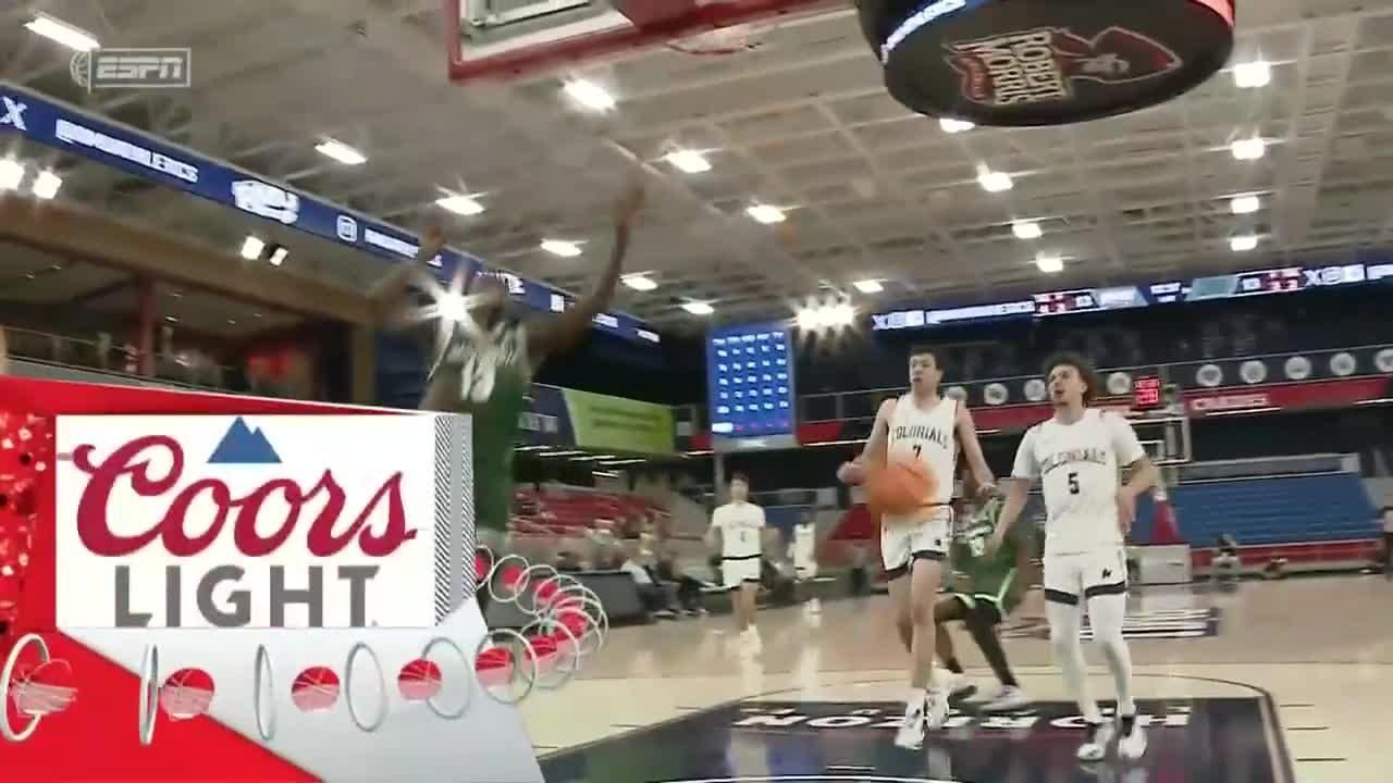 Robert Mccray V throws down powerful slam vs. Robert Morris Colonials ...