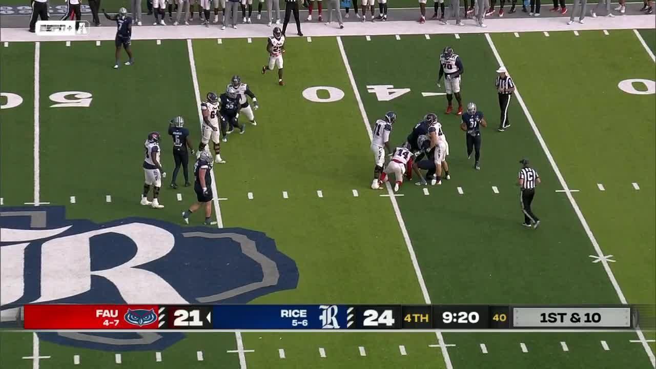 Coleman Coco makes timely sack vs. Rice - ESPN Video