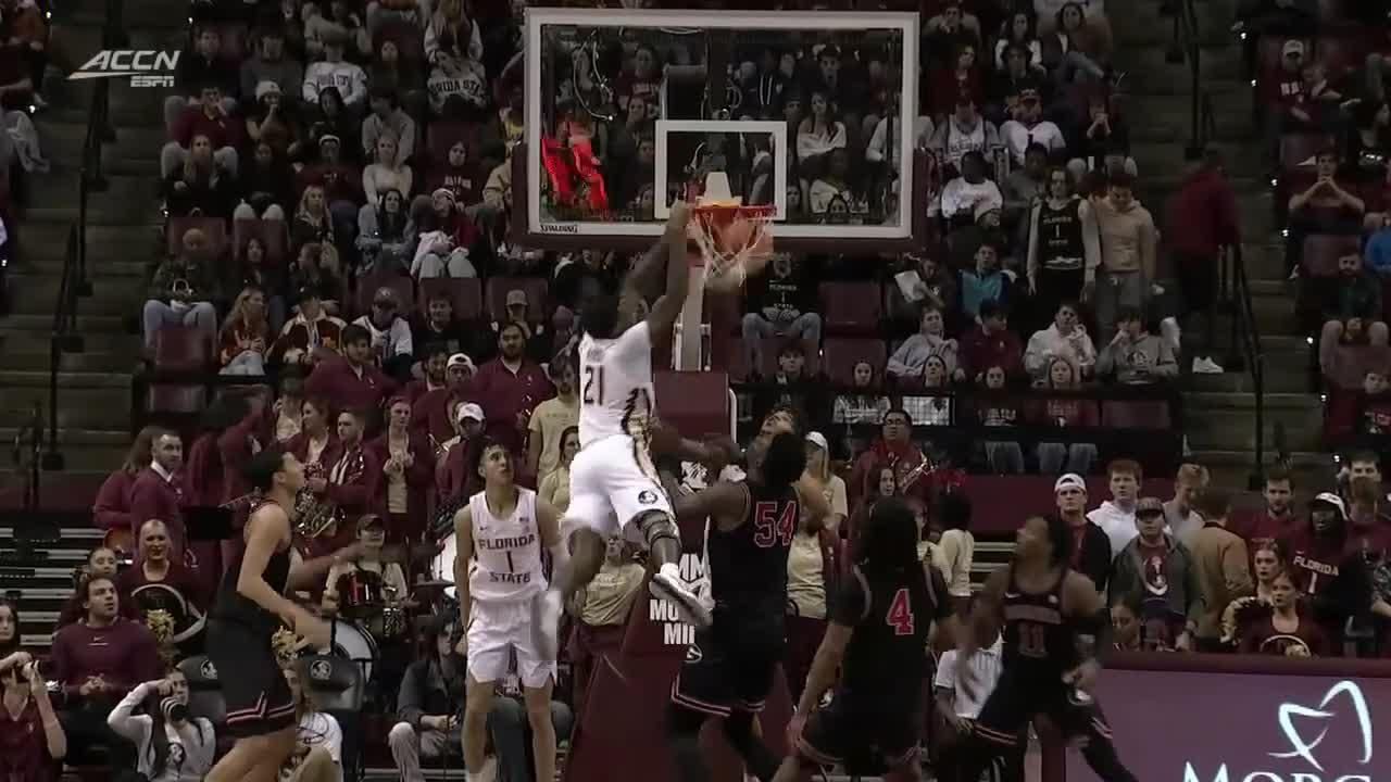 Cam'ron Fletcher rocks the rim with slam dunk - ESPN Video