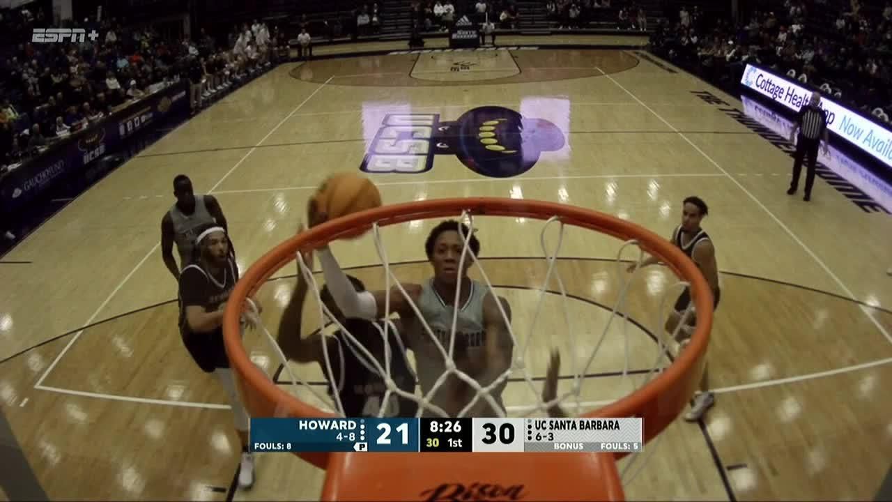 Josh Pierre-Louis gets and-1 to drop for UC Santa Barbara