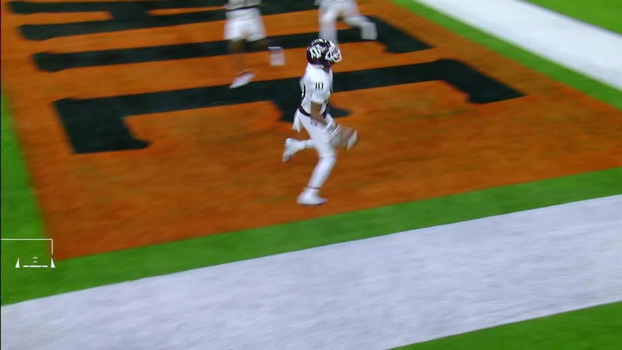 Marcel Reed gallops into the end zone for an A&M TD ESPN Video
