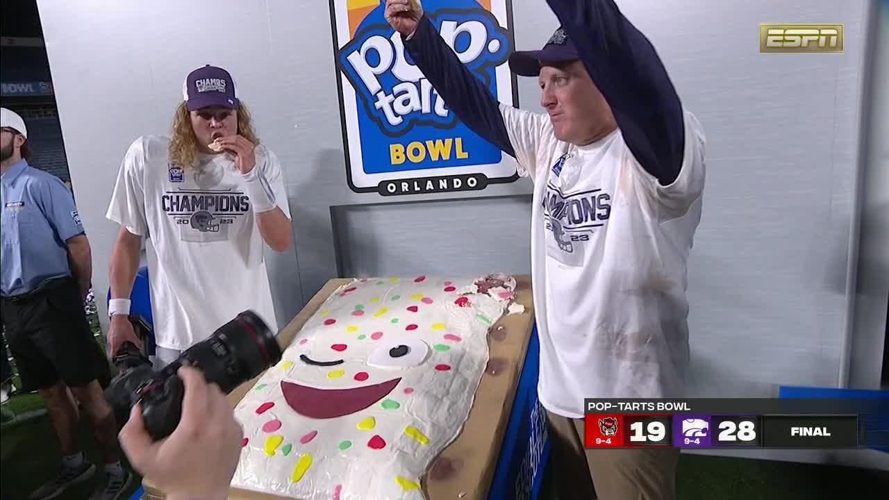 Edible PopTart served to bowl winner Kansas State ESPN Video