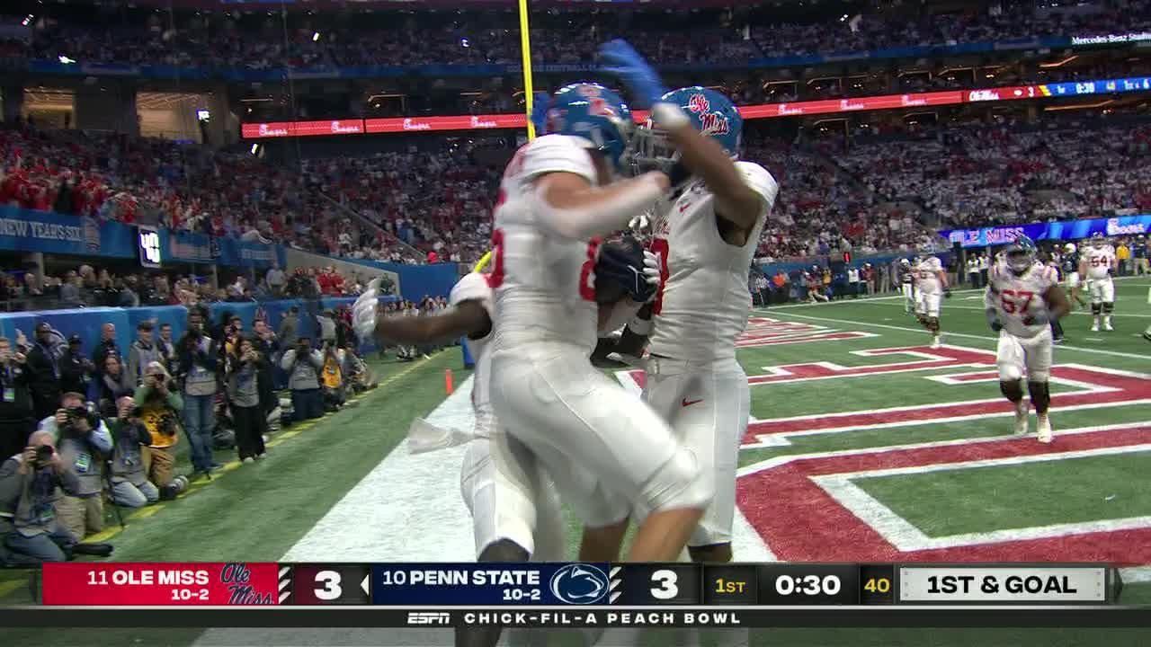 Ole Miss completes 10-play drive with a TD - ESPN Video