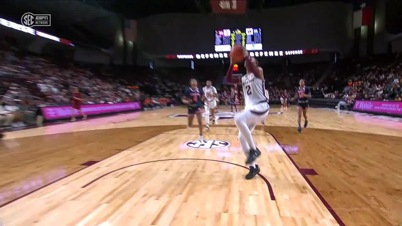 Janiah Barker Steals And Scores - Espn Video