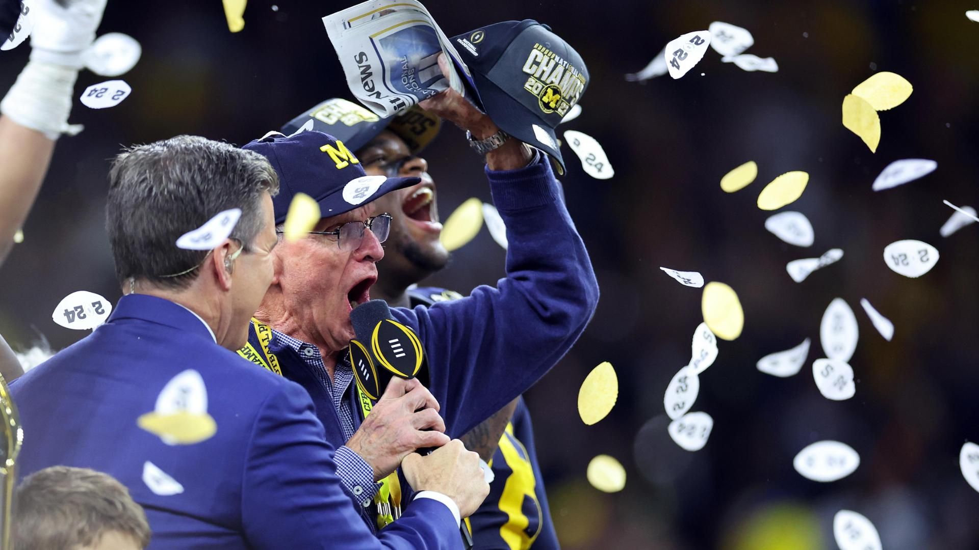 Jack Harbaugh has one simple question after Michigan CFP title - ESPN Video