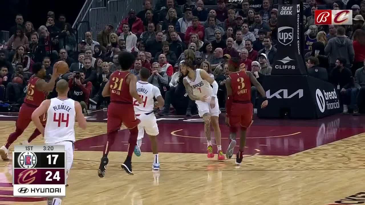 Caris LeVert shows off vision with nice pass LA Clippers ESPN Video