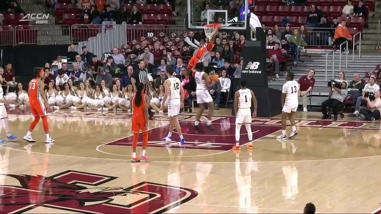 Judah Mintz Throws Down Powerful Flush Vs Boston College Eagles Espn