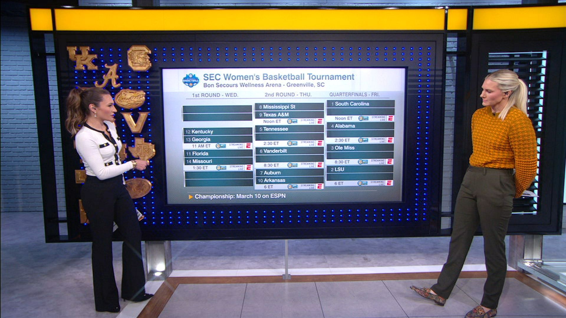 First glance at 2024 SEC Women's Basketball Tournament ESPN Video