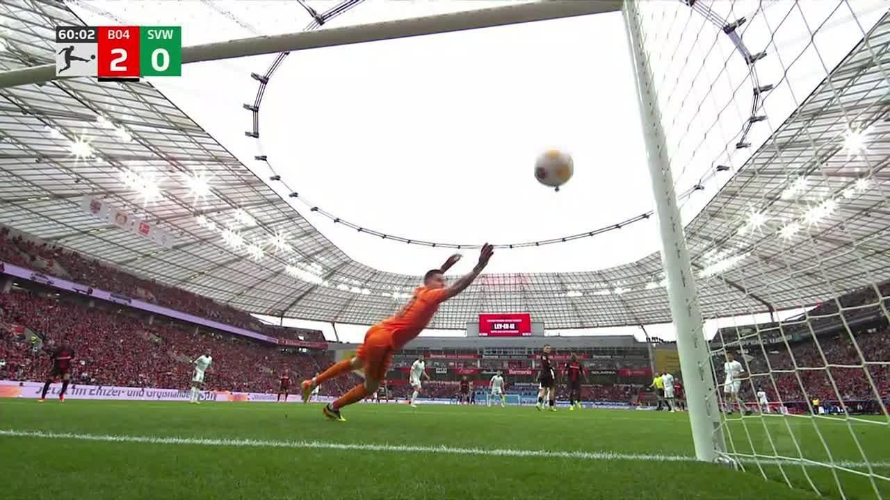 Xhakas Long Range Goal Has Leverkusen Poised For 1st Bundesliga Title Espn Video 