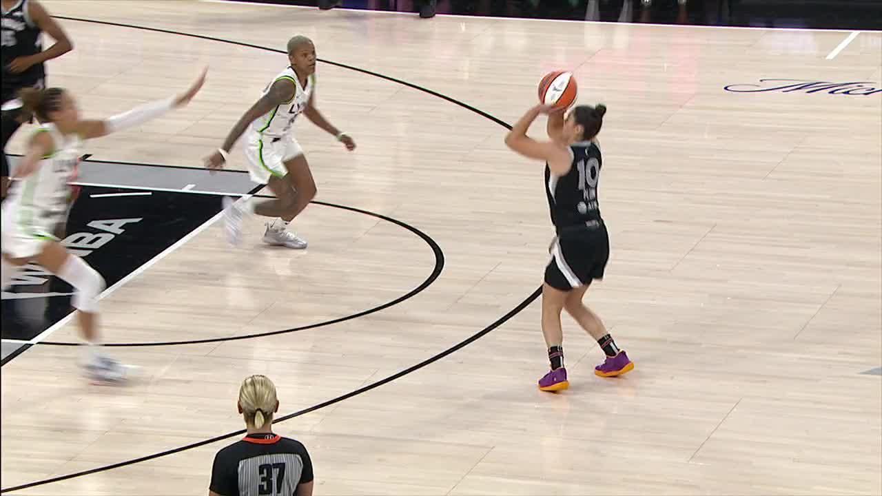 Kelsey Plum buries a trey for the Aces - ESPN Video