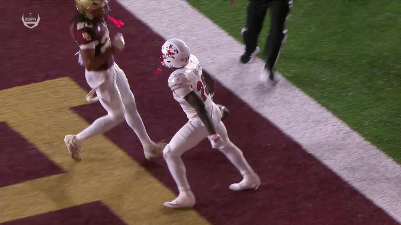 Touchdown! Isaac Brown scores vs. Boston College ESPN Video