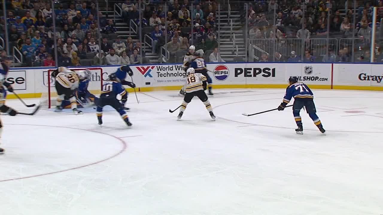 Pastrnak's goal completes rally as Bruins come back to stun Blues 3-2 ...