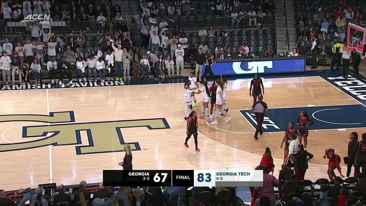 Georgia Tech Yellow Jackets vs. Georgia Lady Bulldogs - Game Highlights - ESPN Video