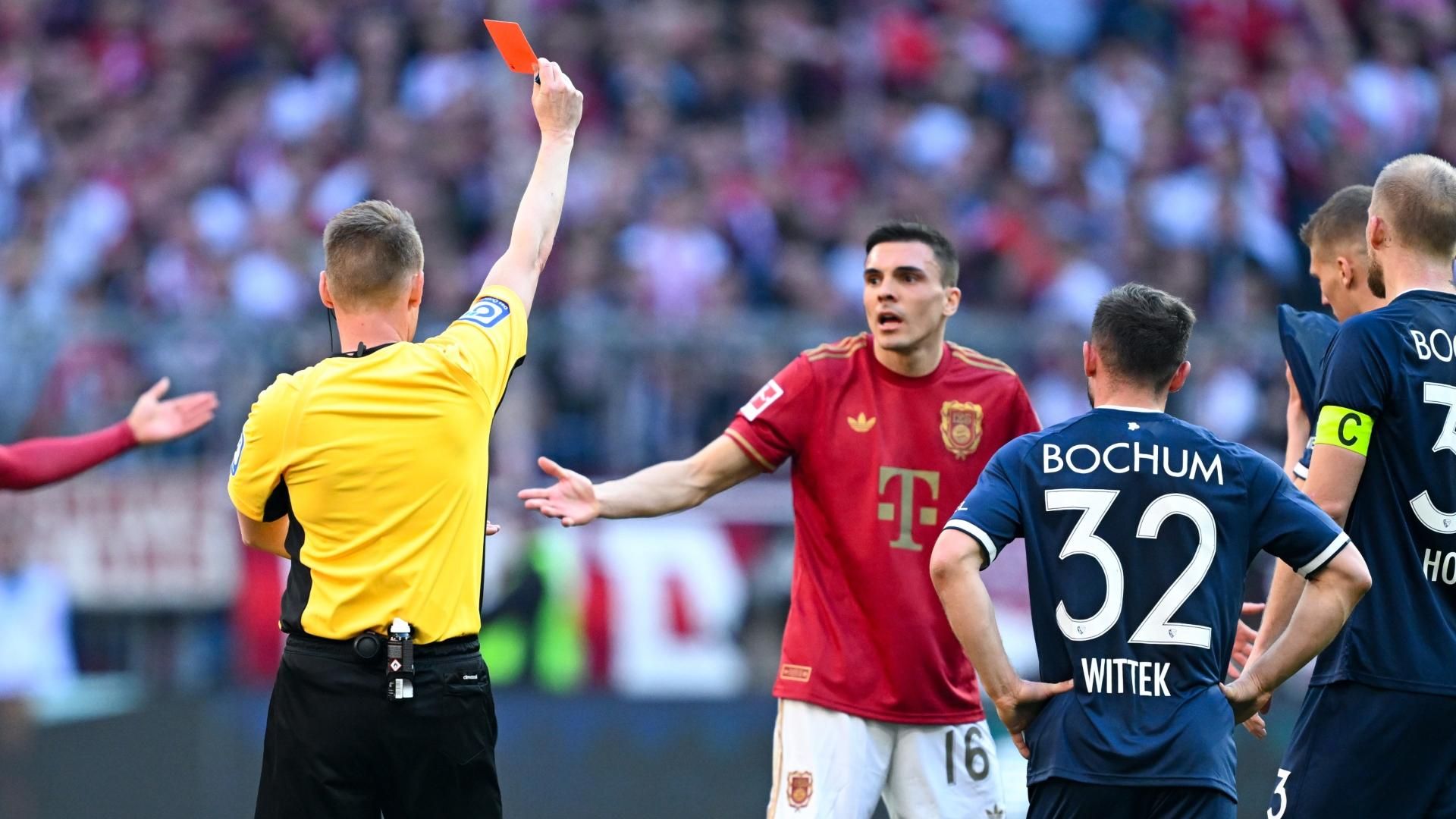 Bayern Munich Loses 2-3 to VfL Bochum, Palhinha Sent Off