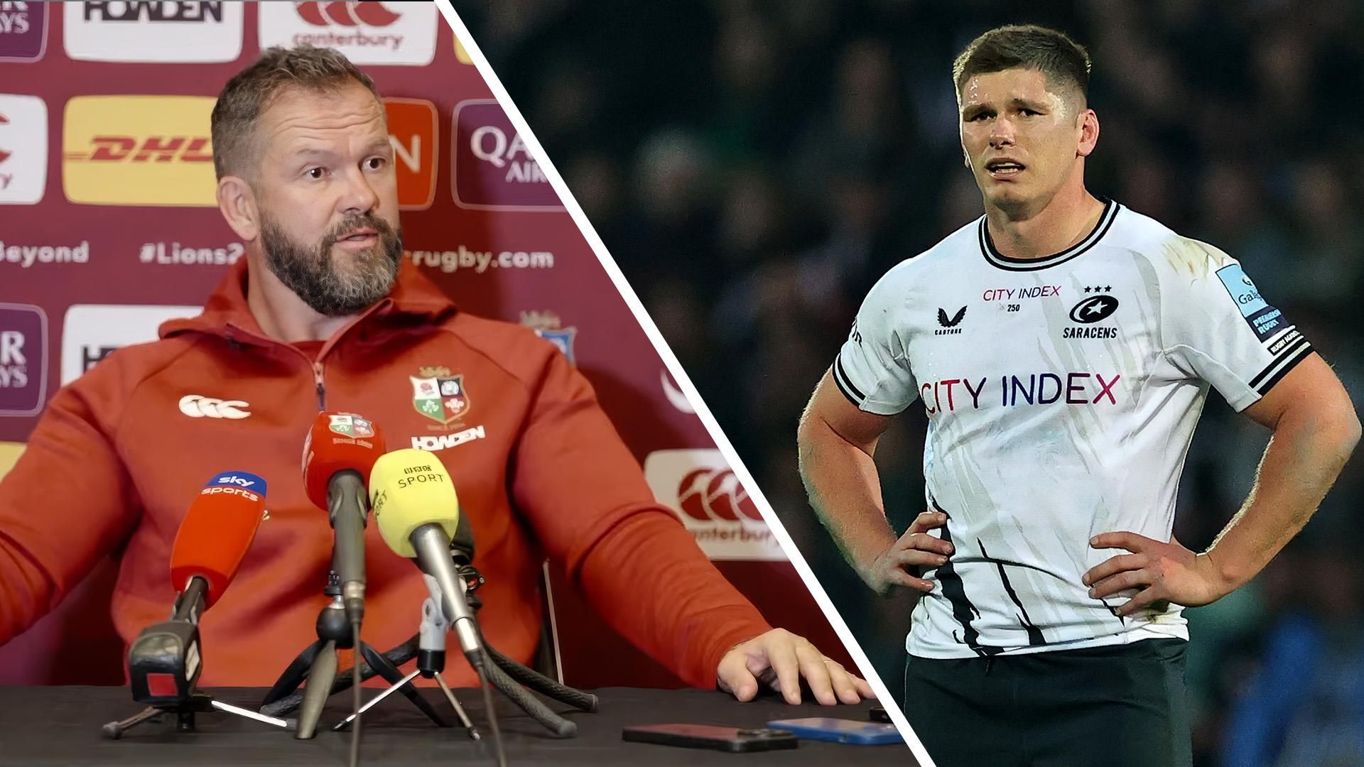 Sotutu y Lam Refuerzan AUNZ XV: Desafío ante los Lions se Intensifica 2 Farrell defends son Owen's Lions call-up