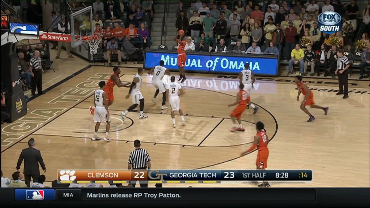T. Hudson made Three Point Jumper. Assisted by J. Roper. - ESPN Video