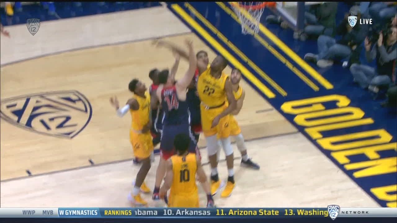 Cal Ristic Arizona's Ristic gets through traffic for basket and-1 - ESPN Video