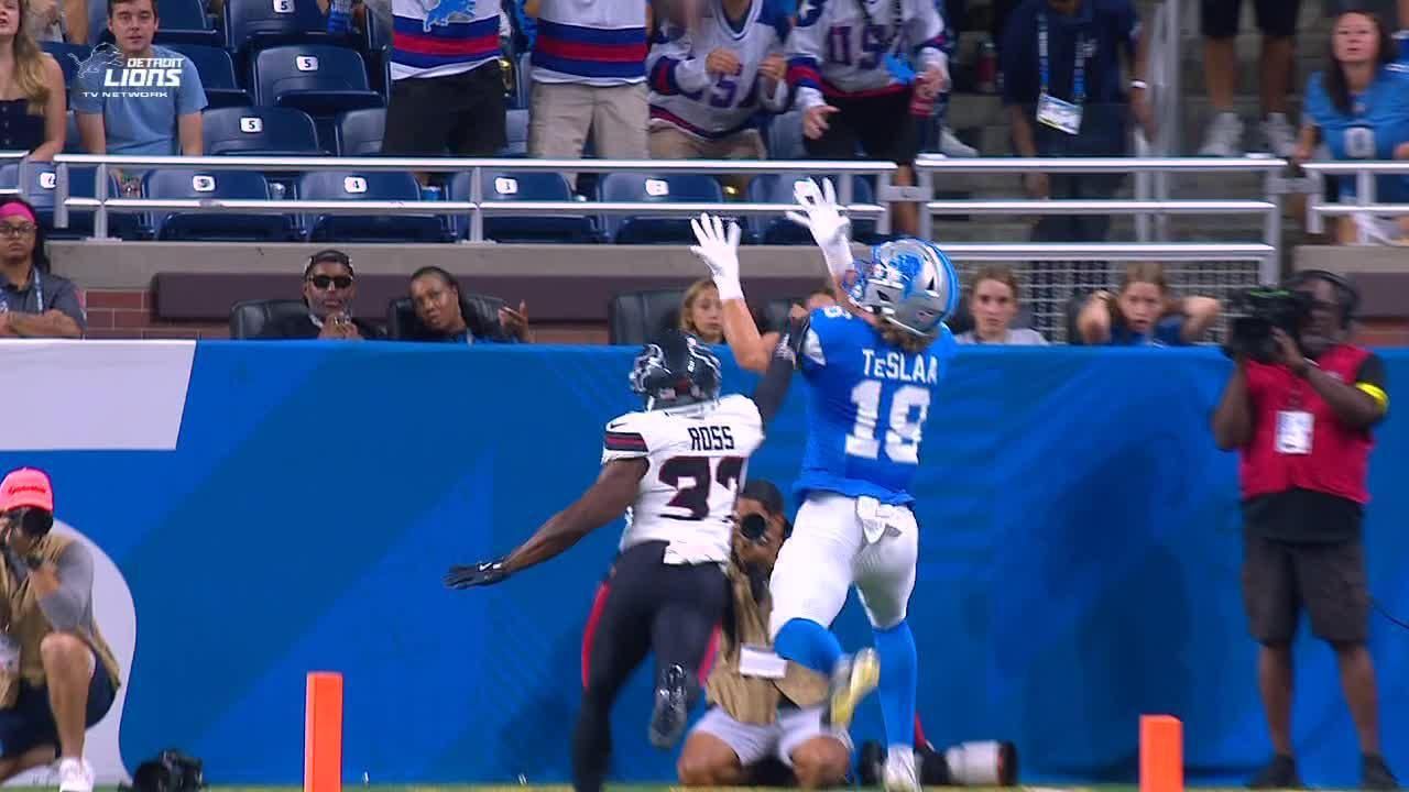 NFL: Proyecciones Finales de Rosters 2025 Tras Semana 3 Pretemporada 2 Isaac TeSlaa makes the catch for Lions TD