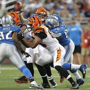 Ndamukong Suh, a defensive tackle from Nebraska, was chosen by the Detroit  Lions as the overall number 2 draft pick during the 2010 NFL Draft at Radio  City Music Hall in New