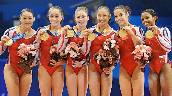 U.S. women win world gymnastics championships, Olympic favorite status -  ESPN