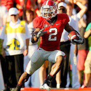 Georgia Bulldogs cornerback Brandon Boykin (2) carries the ball